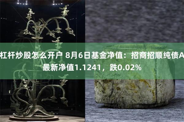 杠杆炒股怎么开户 8月6日基金净值：招商招顺纯债A最新净值1.1241，跌0.02%