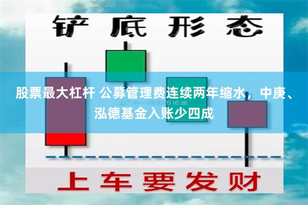 股票最大杠杆 公募管理费连续两年缩水，中庚、泓德基金入账少四成