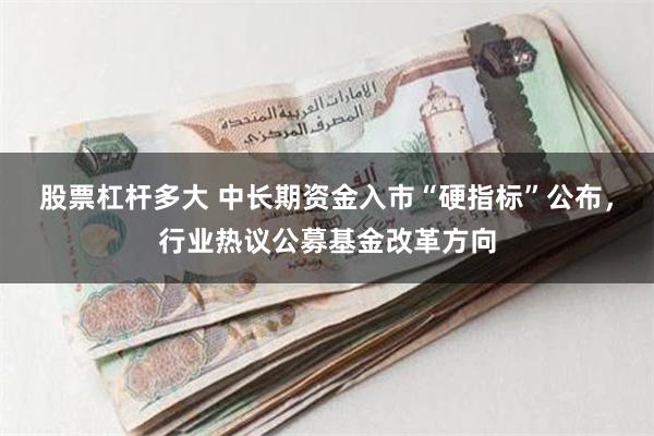 股票杠杆多大 中长期资金入市“硬指标”公布，行业热议公募基金改革方向